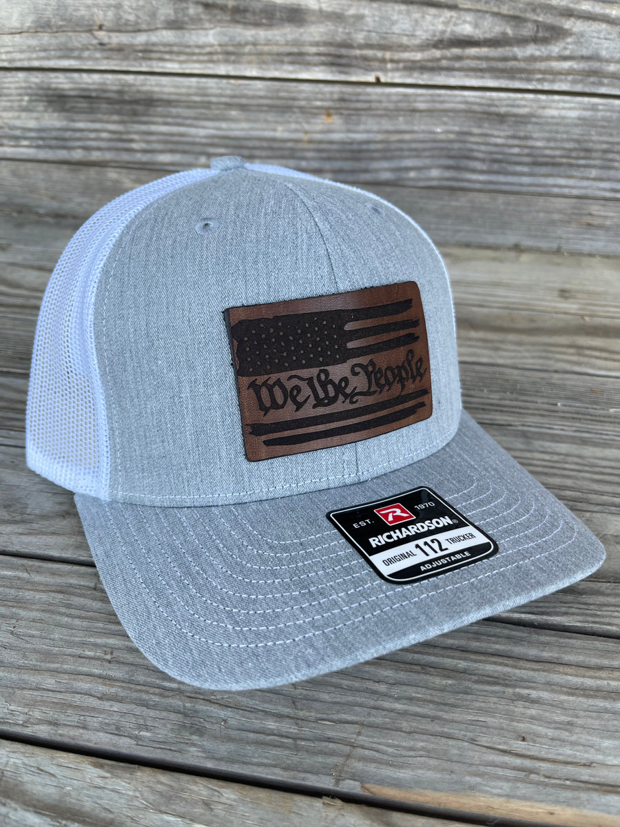 Leather Patch Hat We the People 