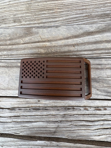 American Flag Belt Buckle