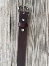 Load image into Gallery viewer, Chocolate Leather Belt