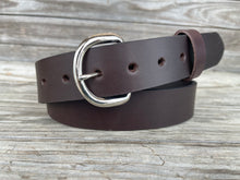 Load image into Gallery viewer, Chocolate Leather Belt