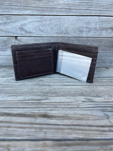 Dark Brown Single Fold Wallet
