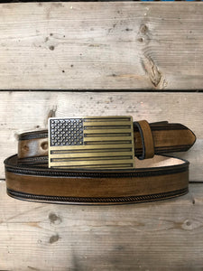American Flag belt buckle