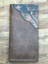 Load image into Gallery viewer, Cowboy Wallet with deer concho