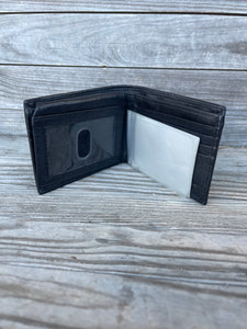 Black Single Fold Wallet