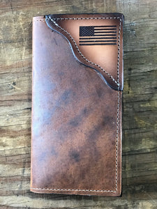 Cowboy Wallet with American Flag